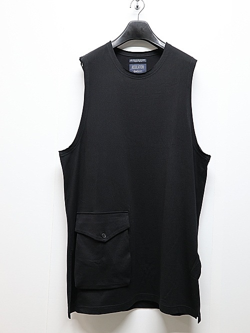 Yohji Yamamoto���襦����ޥ��/40/2ŷ�� RE BIG�٥���/BLACK.