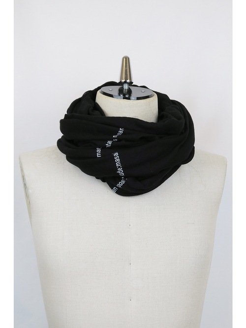 nude:masahiko maruyama ̡:ޥҥޥ/40/- Cotton Wool Jersey SNOOD/Black