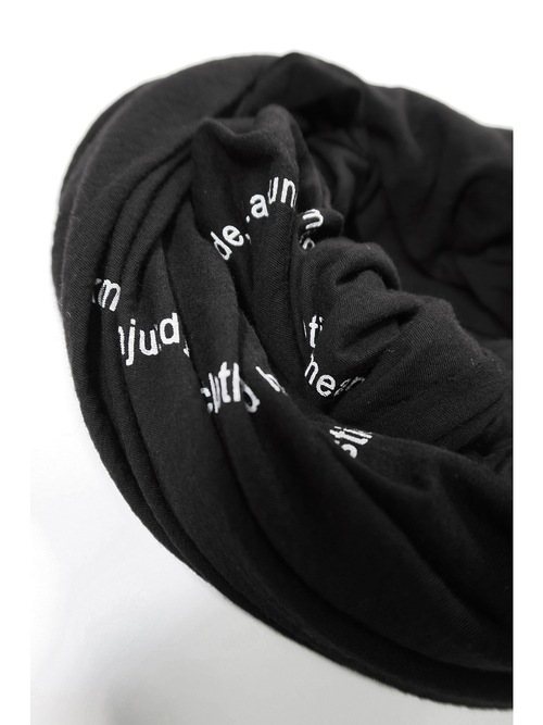 nude:masahiko maruyama ̡:ޥҥޥ/40/- Cotton Wool Jersey SNOOD/Black