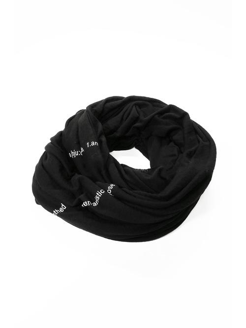 nude:masahiko maruyama ̡:ޥҥޥ/40/- Cotton Wool Jersey SNOOD/Black
