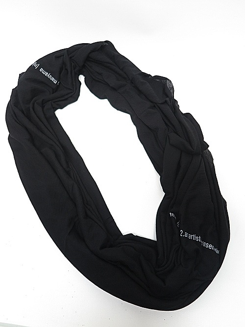 nude:masahiko maruyama ̡:ޥҥޥ/40/- Cotton Wool Jersey SNOOD/Black