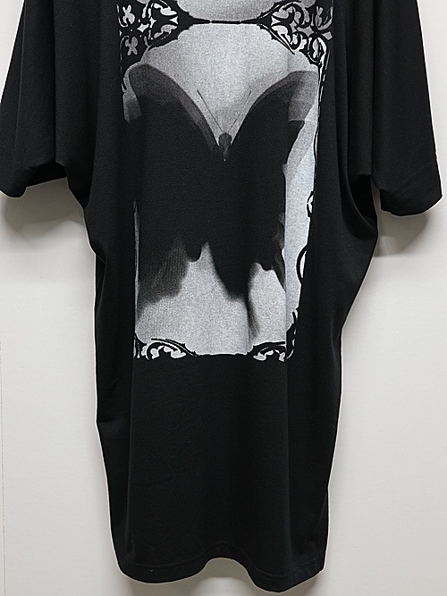 (ͽ���ʡ�4��5������ͽ��/kiryuyrik������奦����奦/BEATENJIKU KIMONO Sleeve-T/Black