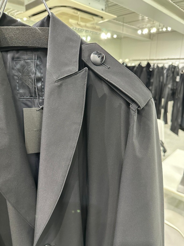 (ͽ���ʡ�9������10������ͽ��/kiryuyrik������奦����奦/Taffeta Drape Chester Coat/Black