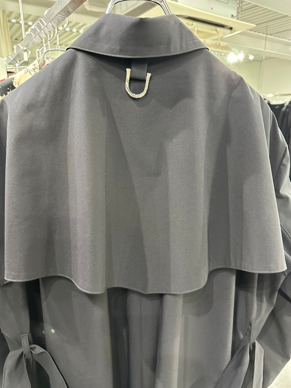 (ͽ���ʡ�9������10������ͽ��/kiryuyrik������奦����奦/Taffeta Drape Chester Coat/Black