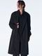 (ͽ���ʡ�9������10������ͽ��/kiryuyrik������奦����奦/Taffeta Drape Chester Coat/Black