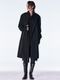 (ͽ���ʡ�9������10������ͽ��/kiryuyrik������奦����奦/Taffeta Drape Chester Coat/Black