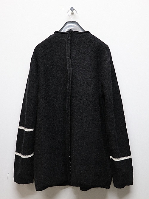 �㴰���nude:masahiko maruyama ���̡���:�ޥ��ҥ��ޥ���/5GG Cotton/Mohair Jersey Knit 5GG KNIT ZIP UP CARDIGAN/Black