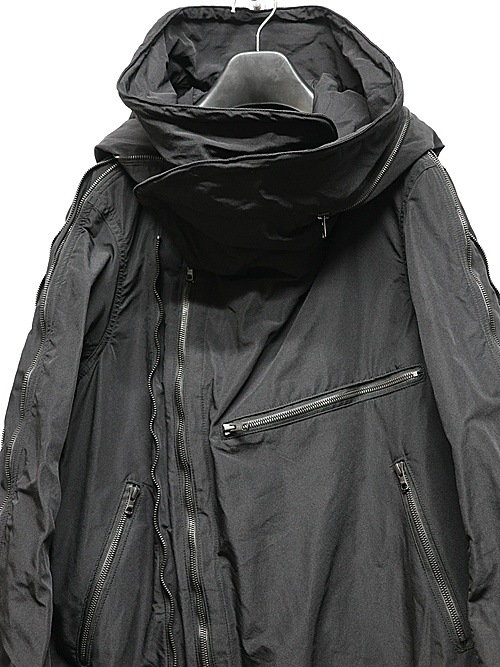 nude:masahiko maruyama ̡:ޥҥޥ/Movekeeoer Fabric MULTIZIP MILITARY PARKA COAT/Black