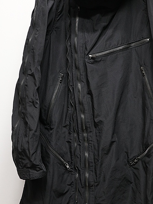 nude:masahiko maruyama ̡:ޥҥޥ/Movekeeoer Fabric MULTIZIP MILITARY PARKA COAT/Black