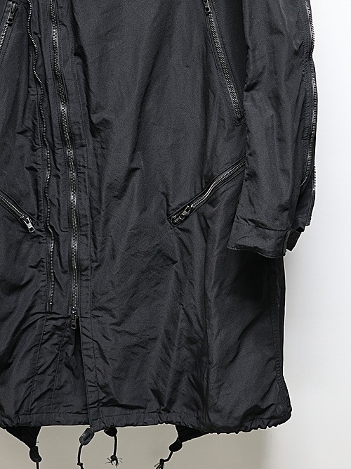 nude:masahiko maruyama ̡:ޥҥޥ/Movekeeoer Fabric MULTIZIP MILITARY PARKA COAT/Black