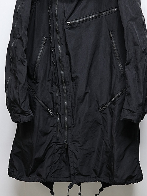 nude:masahiko maruyama ̡:ޥҥޥ/Movekeeoer Fabric MULTIZIP MILITARY PARKA COAT/Black