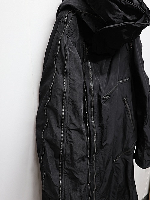 nude:masahiko maruyama ̡:ޥҥޥ/Movekeeoer Fabric MULTIZIP MILITARY PARKA COAT/Black