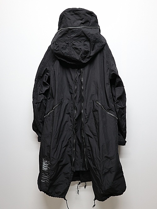 nude:masahiko maruyama ̡:ޥҥޥ/Movekeeoer Fabric MULTIZIP MILITARY PARKA COAT/Black
