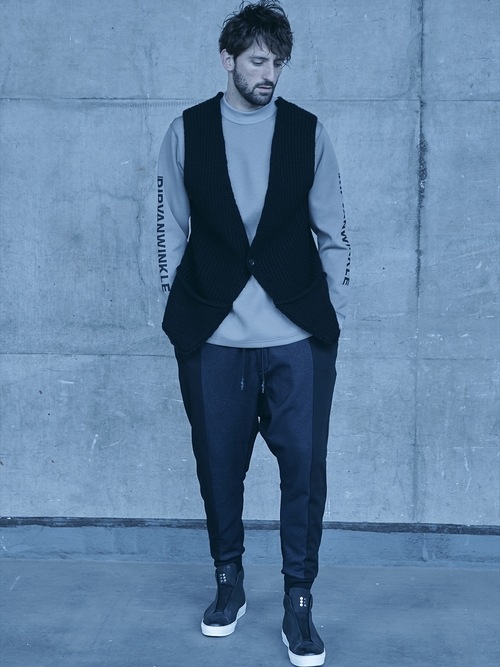 RIPVANWINKLEåץ󥦥󥯥/ܥСҡ LIGHT SARROUEL JERSEY PANTS/C.BLACK  BLACK