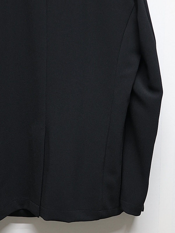 ATTACHMENT�������å�����/PE STRETCH DOUBLE CLOTH COLLARLESS JACKET/BLACK