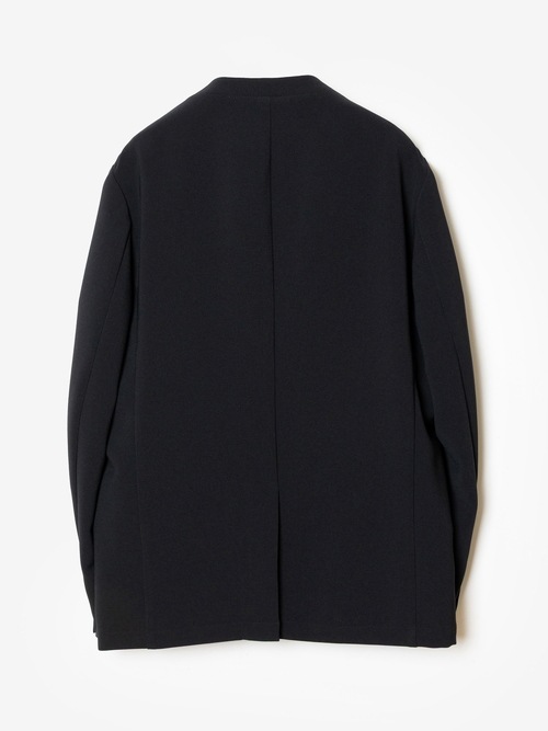 (ͽ���ʡ�8��9������ͽ��/ATTACHMENT�������å�����/PE STRETCH DOUBLE CLOTH COLLARLESS JACKET/BLACK