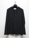 ATTACHMENT�������å�����/PE STRETCH DOUBLE CLOTH COLLARLESS JACKET/BLACK