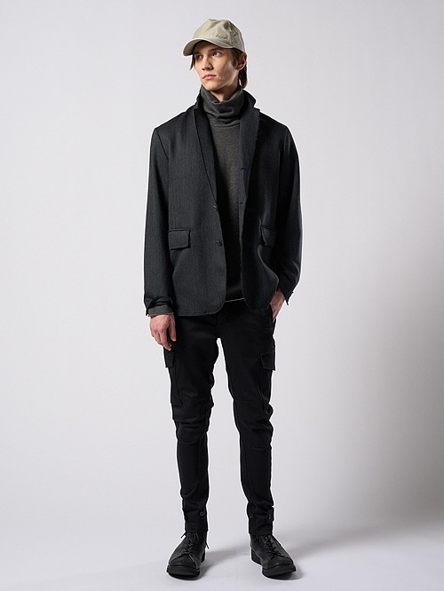 (ͽ���ʡ�9��10������ͽ��/wjk�����֥른��������/venetian stripe single jacket/charcoal