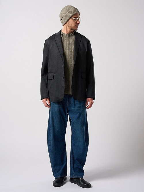 (ͽ���ʡ�9��10������ͽ��/wjk�����֥른��������/venetian stripe single jacket/charcoal