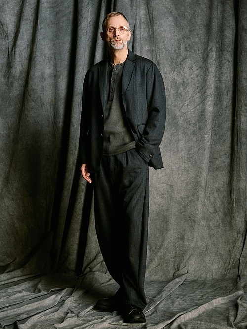 (ͽ���ʡ�9��10������ͽ��/wjk�����֥른��������/venetian stripe single jacket/charcoal