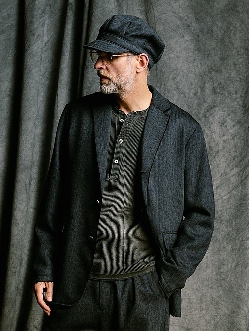 (ͽ���ʡ�9��10������ͽ��/wjk�����֥른��������/venetian stripe single jacket/charcoal