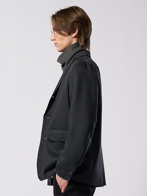 (ͽ���ʡ�9��10������ͽ��/wjk�����֥른��������/venetian stripe single jacket/charcoal