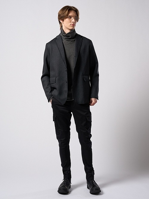 (ͽ���ʡ�9��10������ͽ��/wjk�����֥른��������/venetian stripe single jacket/charcoal