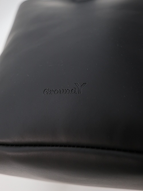 SALE30%OFF/Ground Y饦ɥ磻/ARTIFICIAL LEATHER BUCKET TOTE/BLK.