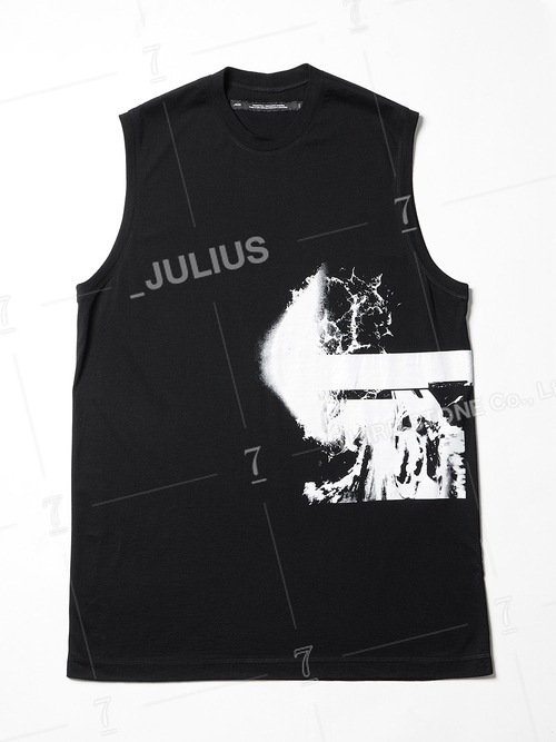 SALE40%OFF/JULIUSꥦ/COTTON/MODAL JERSEY CUT & SEWN3/BLACK.