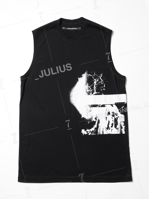 (ͽ)78ͽ/JULIUSꥦ/COTTON/MODAL JERSEY CUT & SEWN3/BLACK