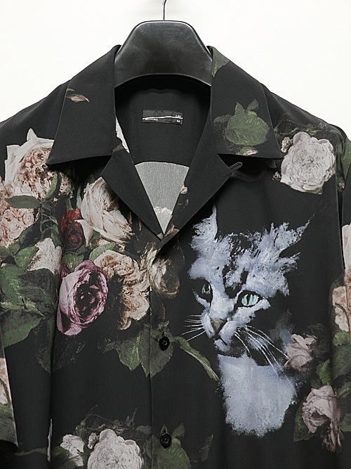 SALE40%OFF/LAD MUSICIAN����å� �ߥ塼�������/DECHINE ROSE+CAT O/C SS SHIRT/BASIC