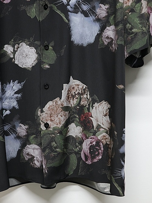 SALE40%OFF/LAD MUSICIAN����å� �ߥ塼�������/DECHINE ROSE+CAT O/C SS SHIRT/BASIC