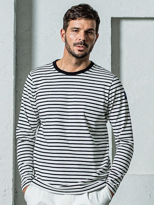 RESOUND CLOTHINGꥵɥ/LOOSE FIT long sleave Tee/BORDER