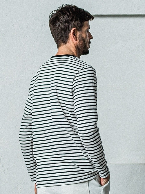 RESOUND CLOTHINGꥵɥ/LOOSE FIT long sleave Tee/BORDER