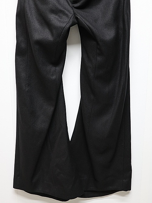 JULIUSꥦ/WOOL/RAYON RING KERSEY TROUSERS9/BLACK