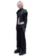 (ͽ)89ͽ/JULIUSꥦ/WOOL/RAYON RING KERSEY TROUSERS9/BLACK