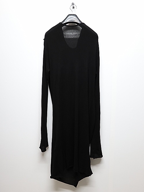 JULIUSꥦ/TEXTURE JERSEY CUT & SEWN4/BLACK