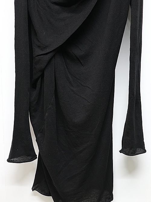 JULIUSꥦ/TEXTURE JERSEY CUT & SEWN4/BLACK