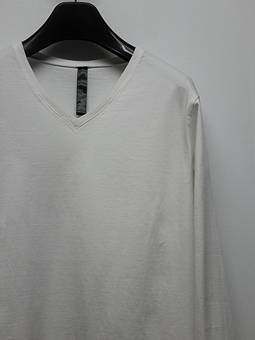wjk֥른/basic V-neck L/S/white