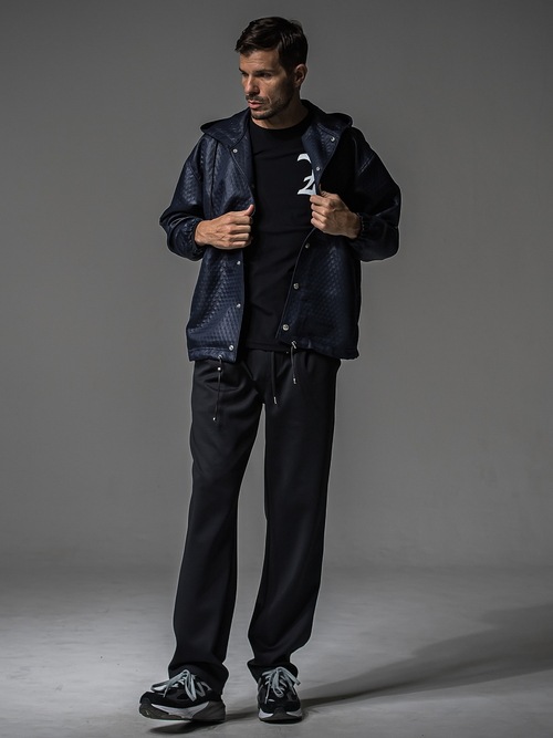 RESOUND CLOTHINGꥵɥ/SEMIWAIDE CHRIS EASY WIDE TUCK PANTS/BLACK