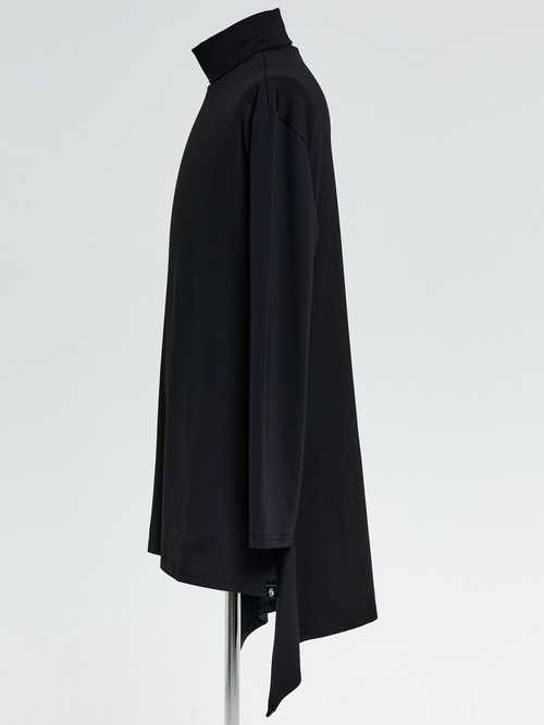 �㴰���THE ONENESS�������ͥ�/ECO BEATENJIKU High Neck Flare PullOver/Black