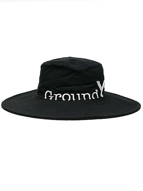Ground Y�����饦��ɥ磻/NEWERA ADV LIGHT GY SIDE LOGO BLK WHT/BLACK