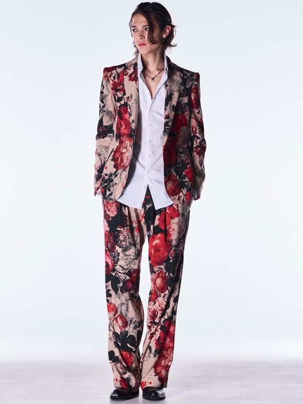 (ͽ���ʡ�9������10������ͽ��/kiryuyrik������奦����奦/Beige Flora Wide Slacks/Beige
