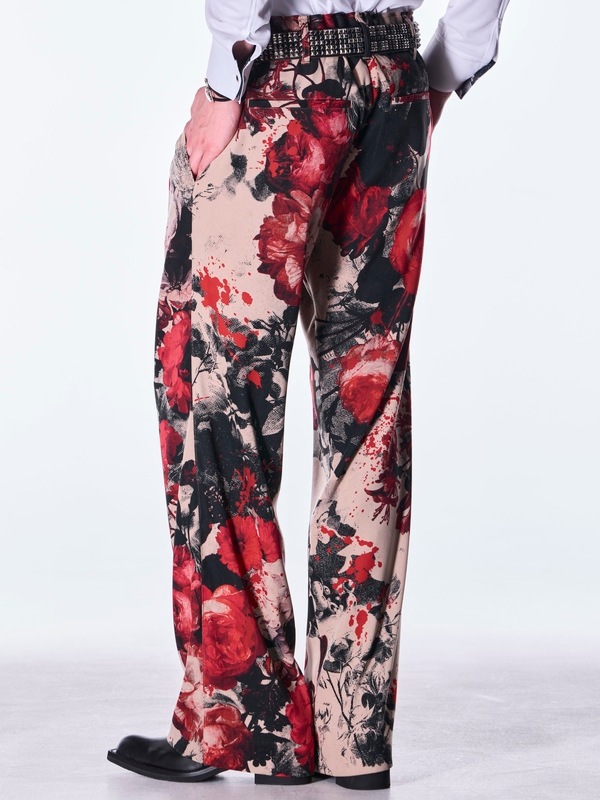(ͽ���ʡ�9������10������ͽ��/kiryuyrik������奦����奦/Beige Flora Wide Slacks/Beige