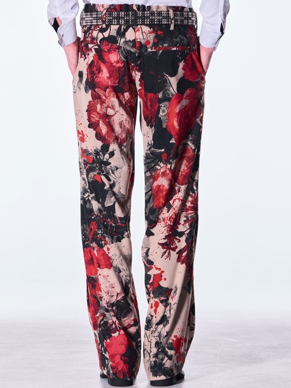 (ͽ���ʡ�9������10������ͽ��/kiryuyrik������奦����奦/Beige Flora Wide Slacks/Beige