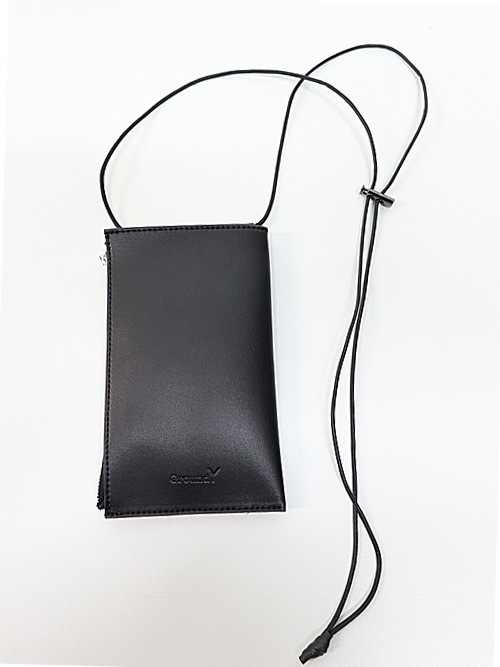 Ground Y饦ɥ磻/ARTIFICIAL LEATHER PHONE SHOULDER CASE/BLK