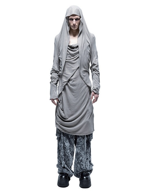(ͽ)89ͽ/JULIUSꥦ/TEXTURE JERSEY CUT & SEWN4/CEMENT