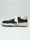 Maison MIHARA YASUHIROCHARLES original sole studded canvas Low-Top sneakers/BLK