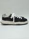 Maison MIHARA YASUHIROCHARLES original sole studded canvas Low-Top sneakers/BLK
