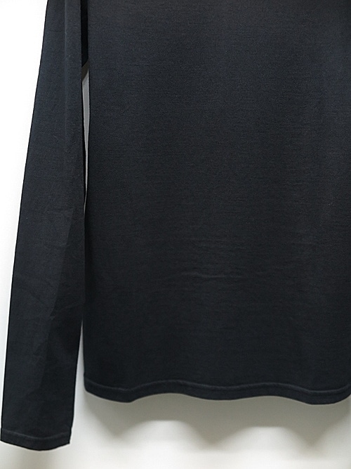 wjk֥른/basic V-neck L/S/black
